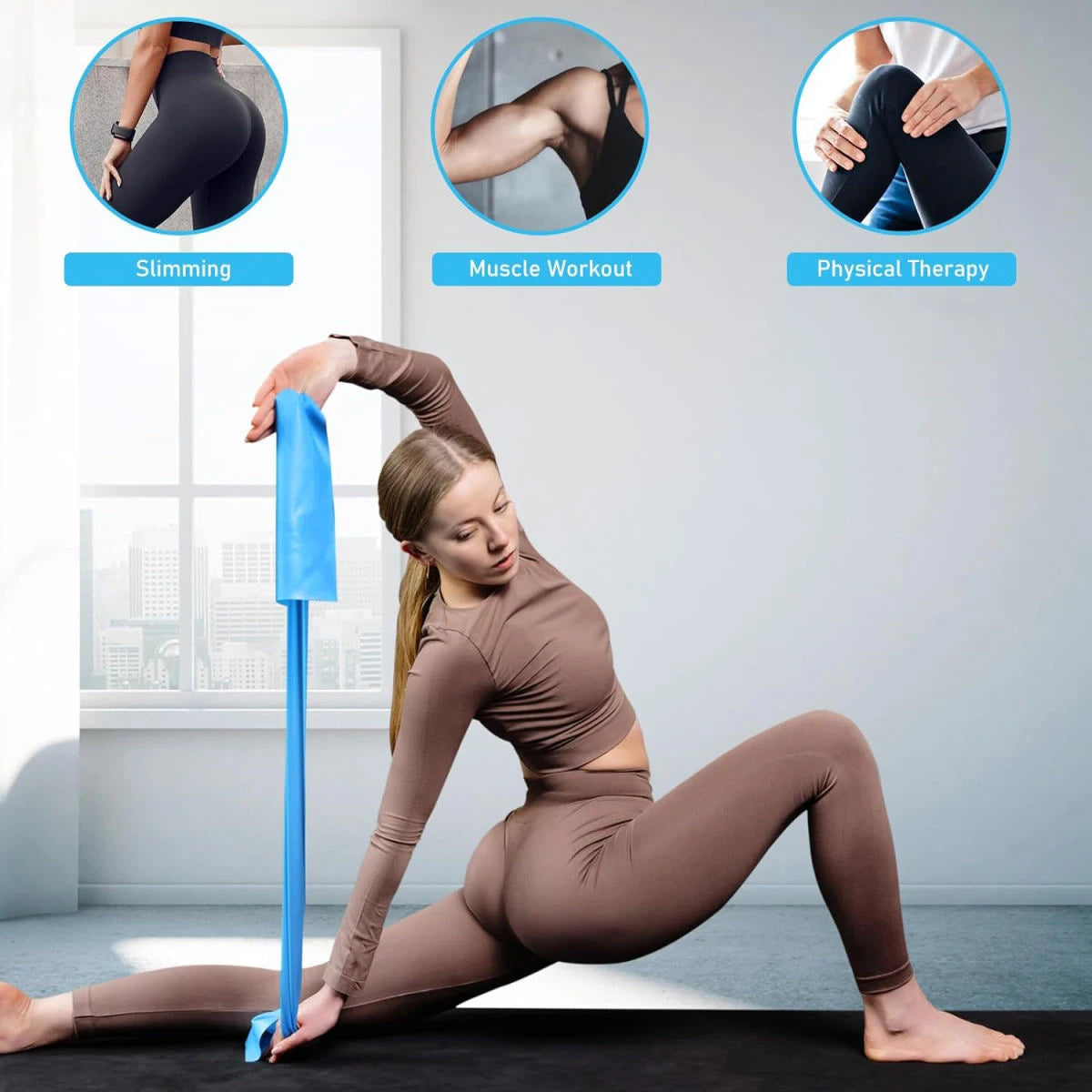 Yoga Elastic Resistance Bands.