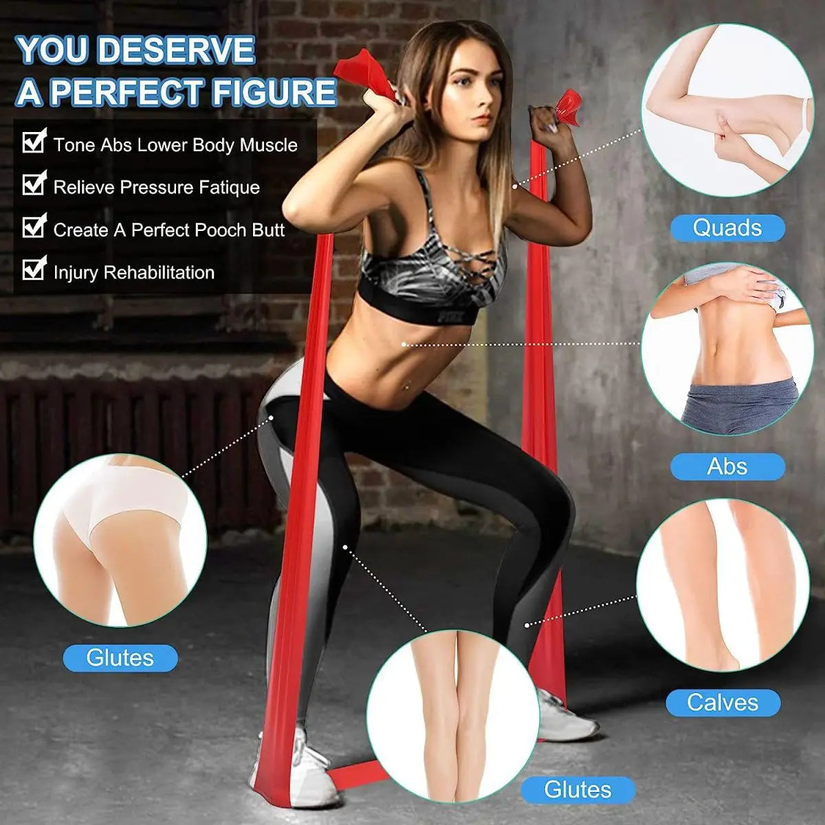 Yoga Elastic Resistance Bands.