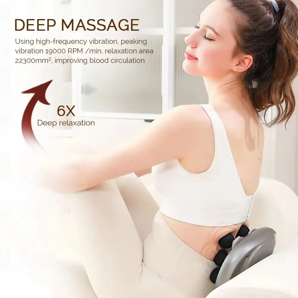 VibraFlex 6-Head Massager Gun.
