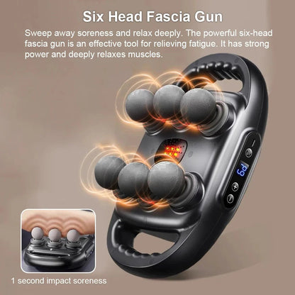 VibraFlex 6-Head Massager Gun.