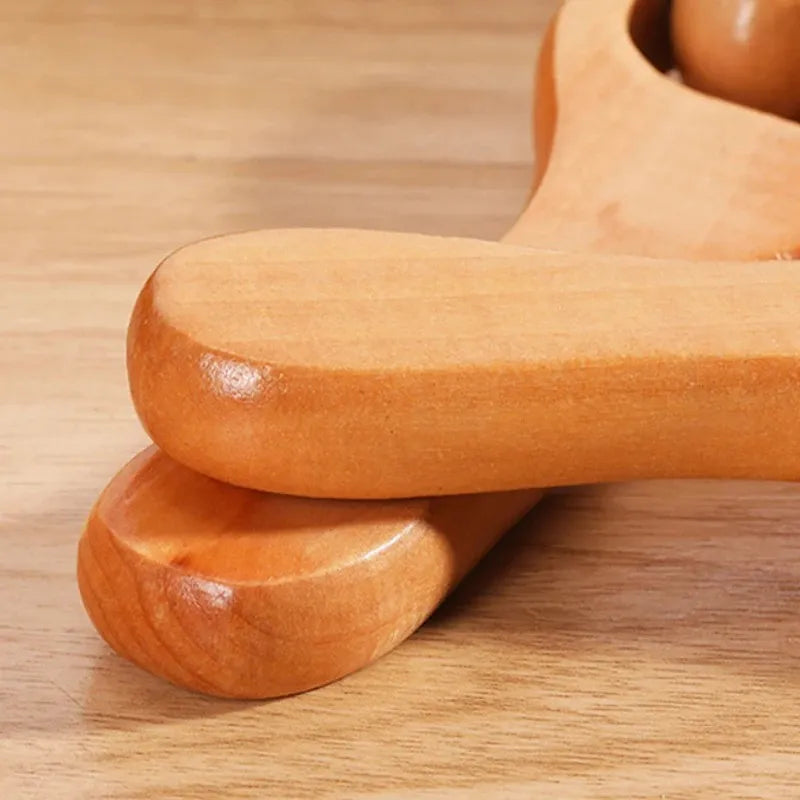 Versatile Wooden Roller Massager.